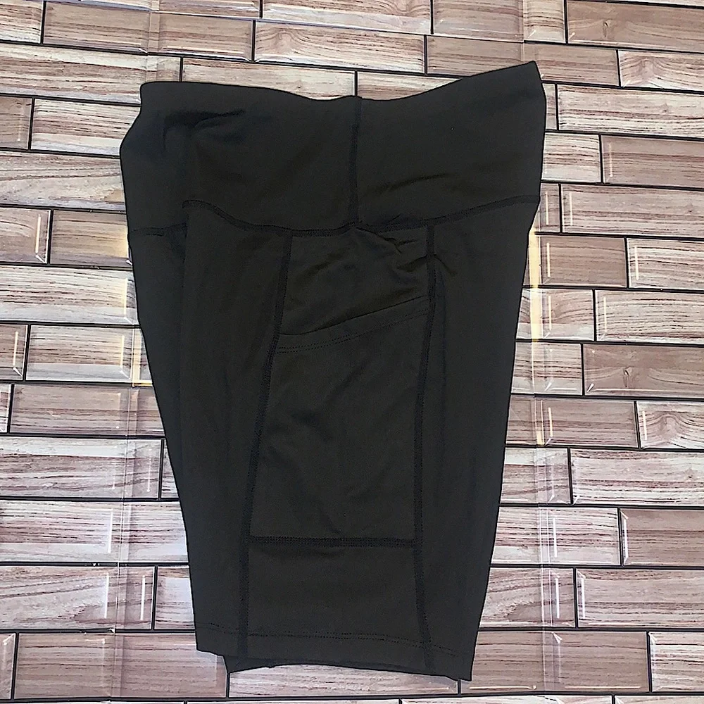 NWOT BLK High Waisted Biker Shorts - Picture 2 of 3